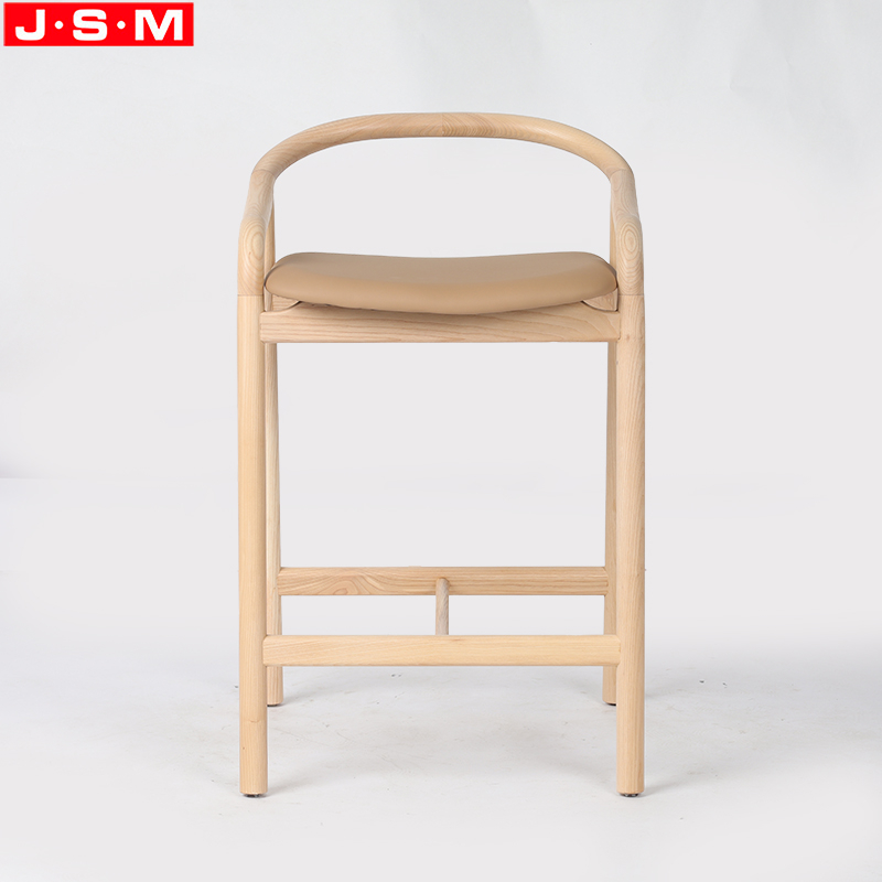 Counter Stools Chair Wood Furniture Red Oak Timber Frame Bar Chair Wood High Bar Stool