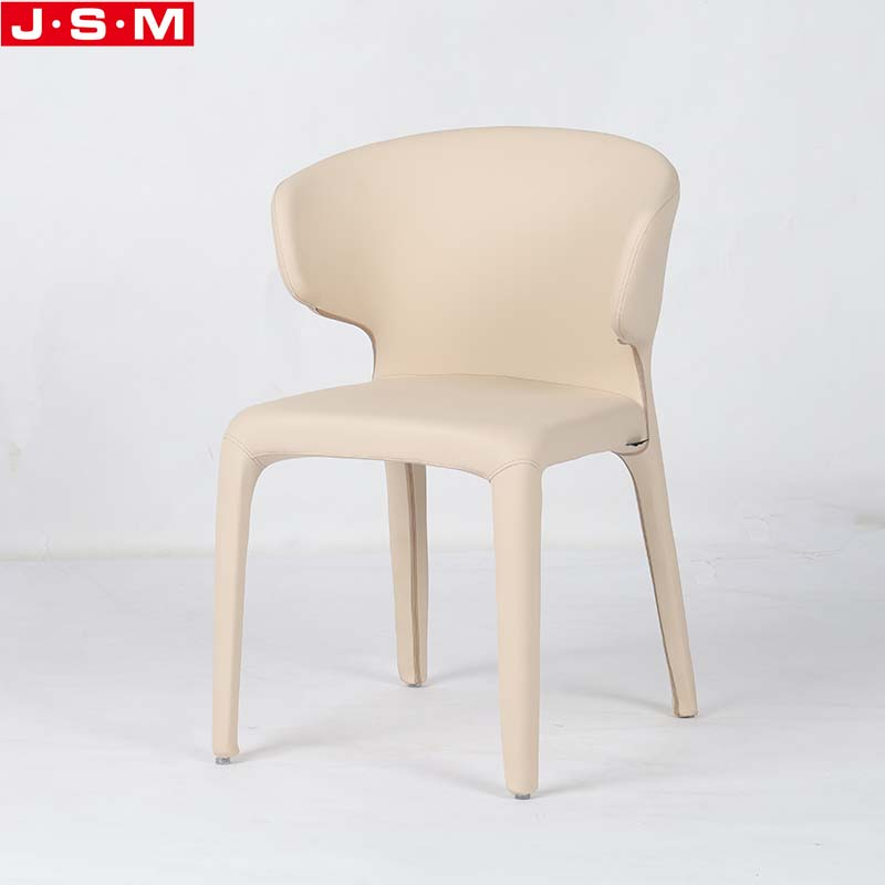 Dining Chairs Ash Frame Pu Fabric Upholstery Seat Pad Wooden Frame with Foam And Upholstery