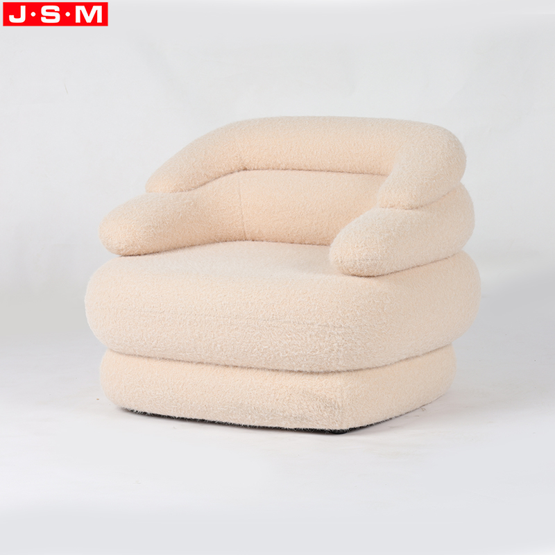 Customized Colors Indoor Household Metal Frame Single Seat Sofa Molded Foam with Fabric