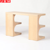 Golden Chrome Decoration Plywood with Ash Veneer Carcase Computer Desk For Home Office