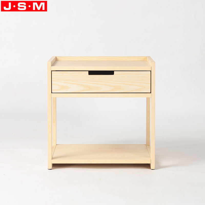 Good Quality Ash Timber Bedside Cabinet Furniture Simple Style Bedside Cabinet With Drawers