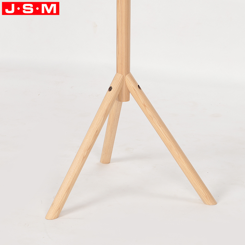 New Design Simple Style Home Hotel Bedroom Floor Ash Timber Standing Coat Racks
