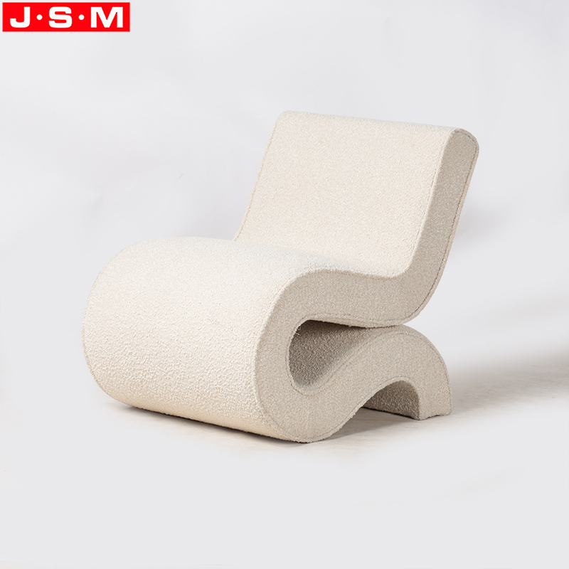 Living Room Modern Cyber S-Shaped Creative Fabric Upholstery Leisure Chair Single Person Armchair