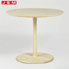 China Supply Coffee Shop Round Yellow Soild Wood Bar Counter Table Outdoor Coffee Table Set