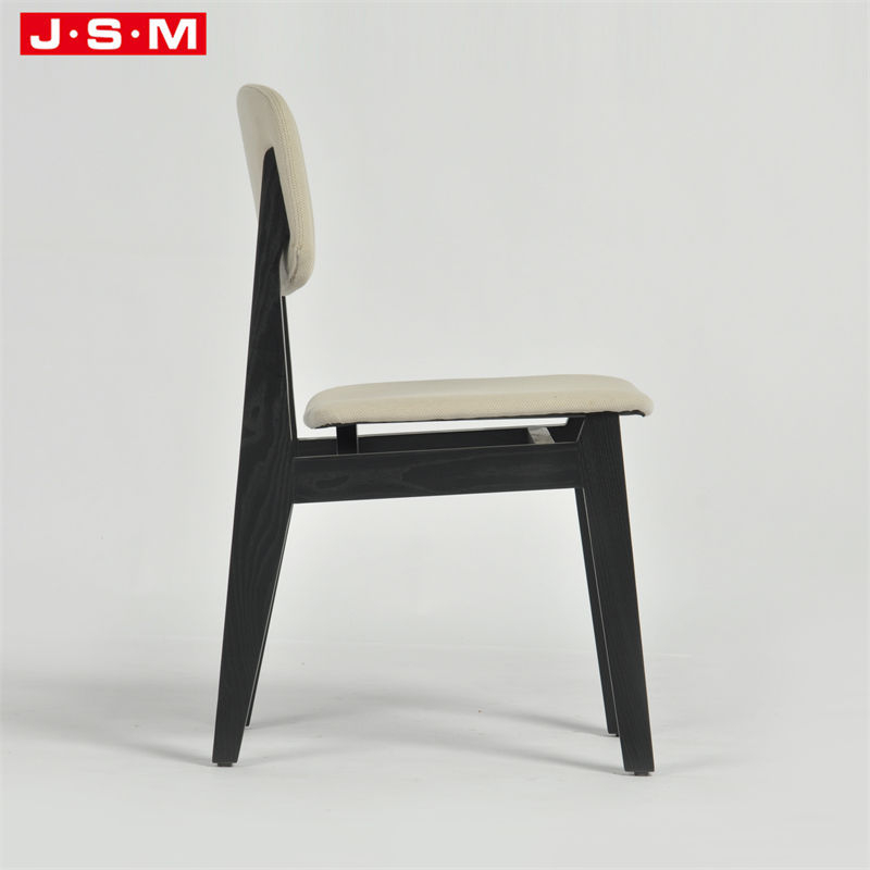High Quality American Style Long Back Solid Wood Leather Dining Chair
