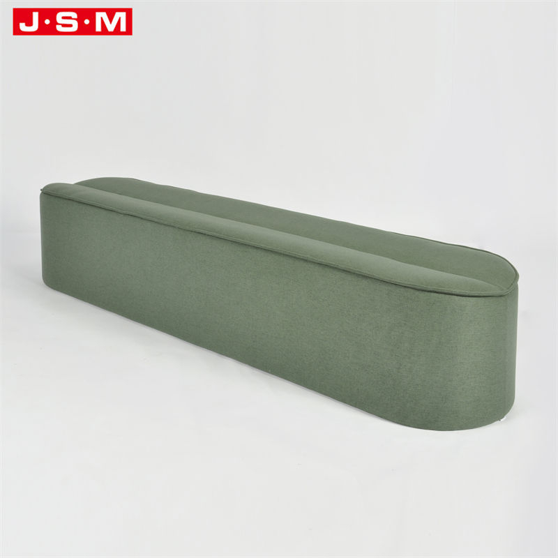 Hot Sale Home Furniture Green Knitted Ottoman Chair Step Stool Lounge Bench Ottoman