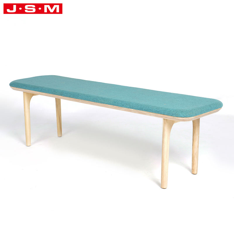 Luxury Wooden Frame With Foam And Fabric Bar Soft Foot Shoes Shop Stool Ottoman For Lounge