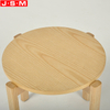 Contemporary Ash Timber Frame Bar Stool Simple Low Bar Stool Without Footrest