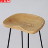 Cheap Dining Stool Wooden Ash Timber Top Restaurant Hardwood Bar Counter Stools