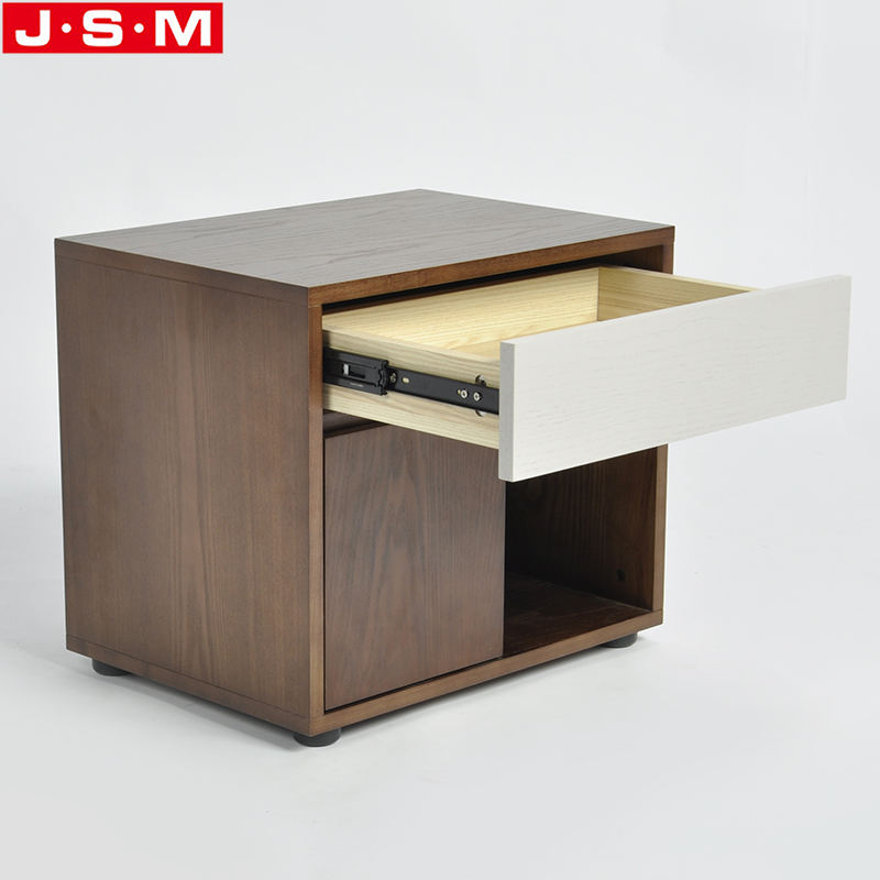Good Price Veneer Carcase Night Stand Home Bedroom Furniture Wooden Bedside With Drawer