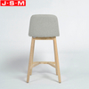 Nordic Coffee Step Stools Wood Leg 65cm Or 75cm High Chair Barstool Cushion Bar Chair