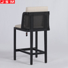 Factory Modern Ash Frame Height Bar Stool Wicker Bar Chair Witn Cushion