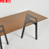 Good Quality Wood Dining Table Tempered Glass Top Dining Room Table