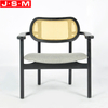 Luxury Terrace Living Room Comfortable Fabric Accent Leisure Lounge Chair Upholstered Wood Frame Armchair