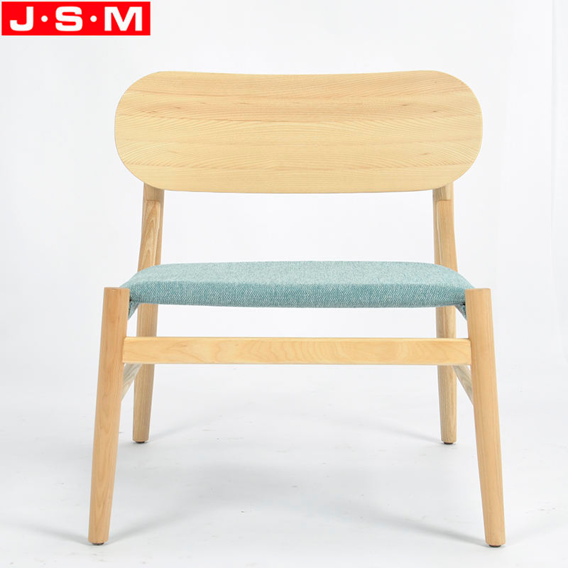 Nordic Furniture Outdoor Garden Solid Wood Frames Fabric Upholstered Armchair