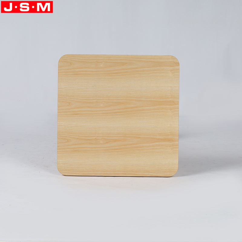 Square Ash Timber Table Top Coffee Table Wooden Metal Base Tea Table