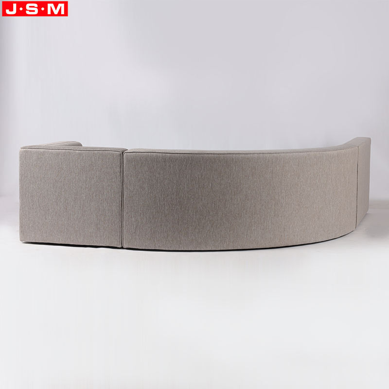 High Quality Custom Packaging Three Seat Fabric Sofa Cambered Sectional Sofa