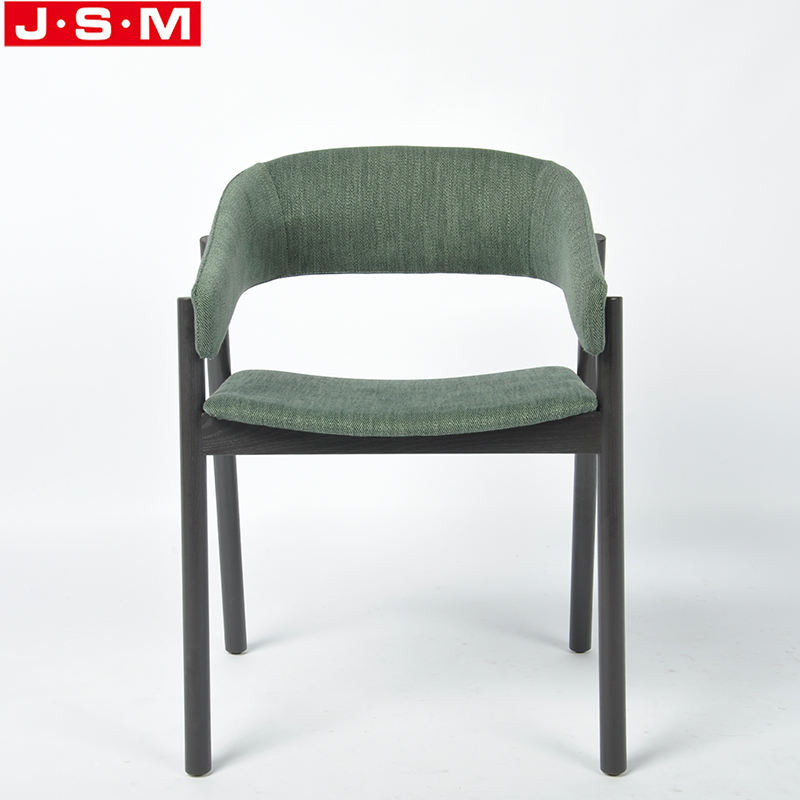 High Quality Veneer Seat Wood Dining Chair With Cushion Backrest