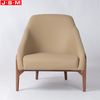 Office Leisure Accent Chair Wooden Frame Inside Dining Chair Fabric Leather Armchair