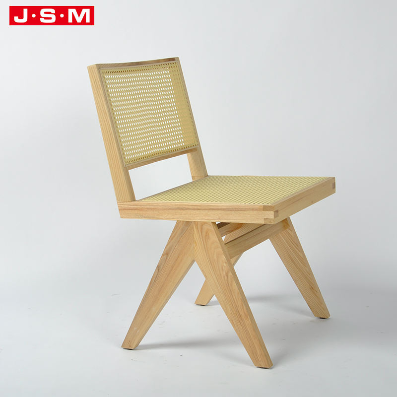 China Supply Wooden Plastic Rattan Woven Hollow Back Garden Dining Chair