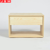 Wooden Bedside Cabinet 1 Drawer Side Tables Solid Timber Edge Nightstand