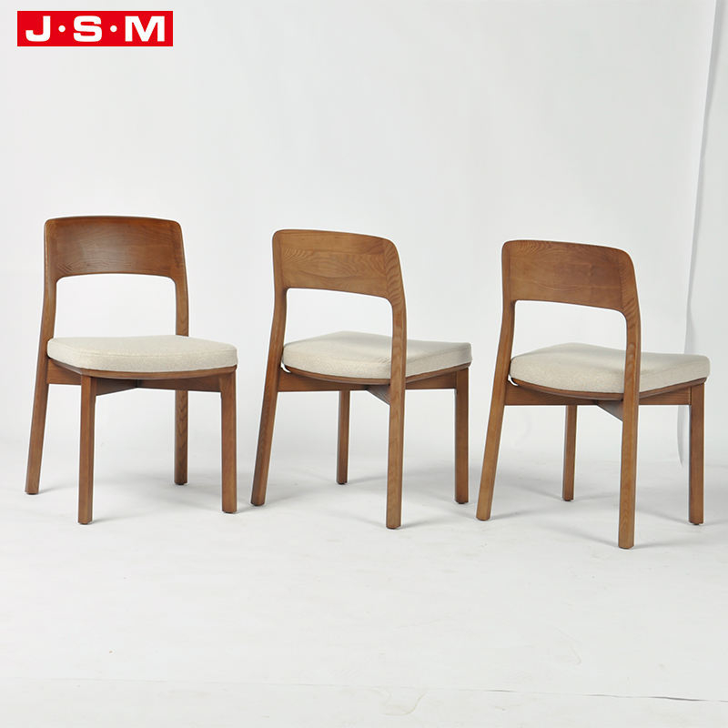 Minimalist Moder Long Back Furniture Lodge Garden Home Wood Dining Chair