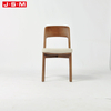 Minimalist Moder Long Back Furniture Lodge Garden Home Wood Dining Chair