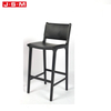 Nordic Style Artificial Leather Seat Ash Timber Frame High Bar Stools