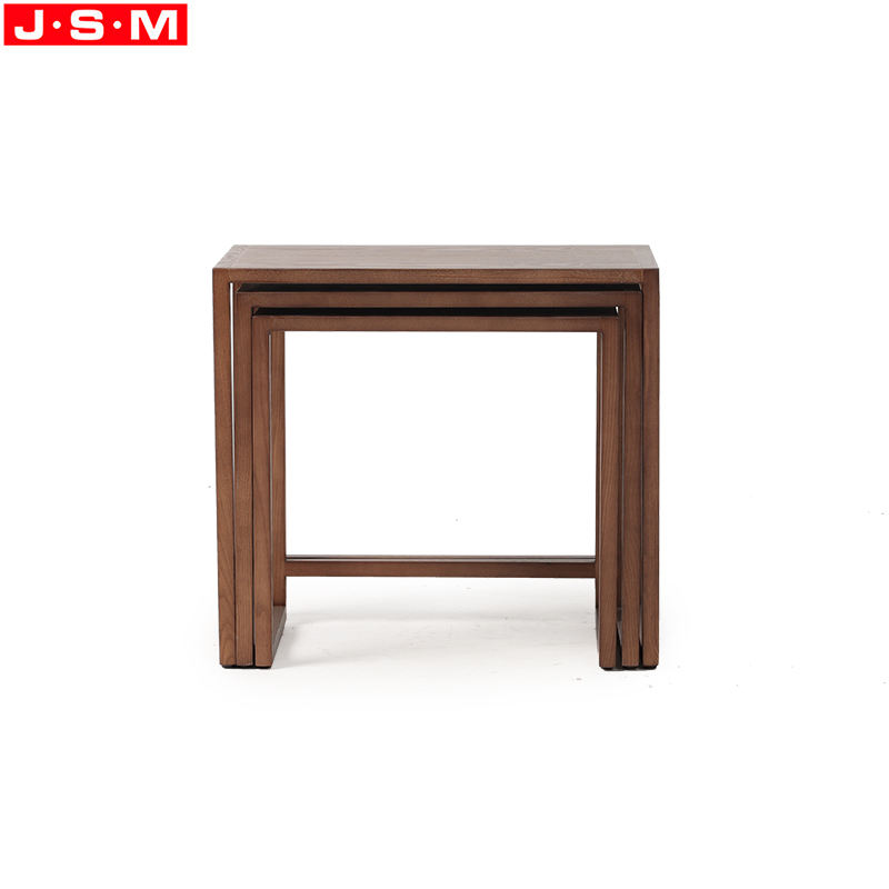 Modern Nordic Minimalist Nesting Multifunction Wood Living Room Furniture Center Tea Coffee Table Set