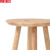 Living Room Modern Solid Wood Coffee Table Ash Wooden Round Side Table
