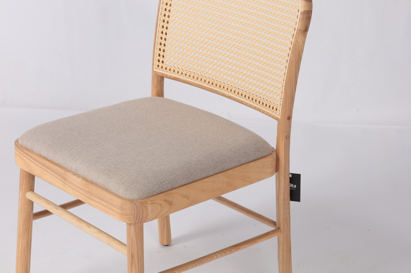 New Style product Dining Chair Ash Frame Upholstered Restaurant Dining Chair