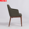 Private Label Dining Chair Fabric Pu Upholstery Ash Frame Dining Chair