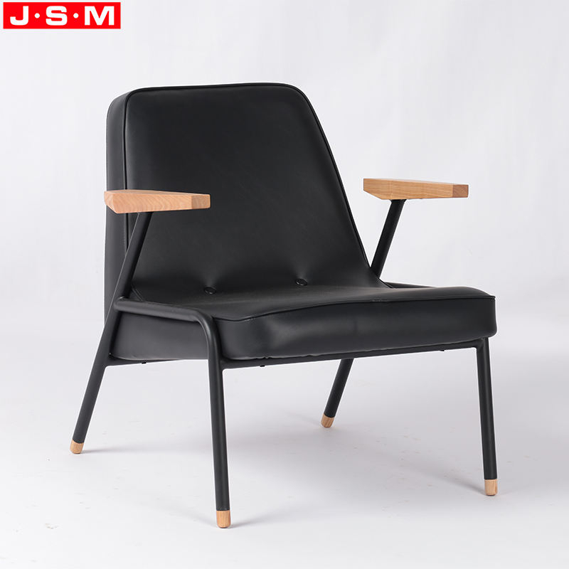 Imperial Metal Frame PU Faux Artificial Leather Armlehnstuhl Armchair