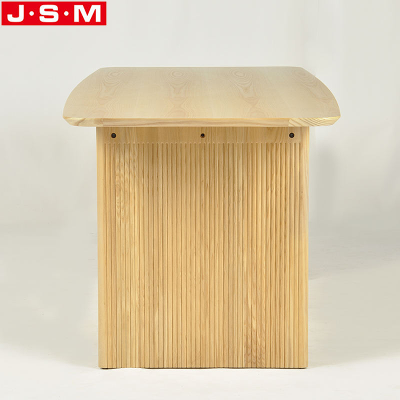 Factory Wholesale Ash Timber Base Dining Room Table Solid Wooden Rectangular Dining Tables