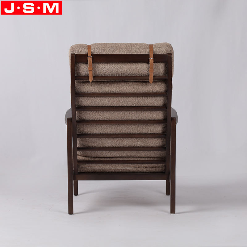 Hot Selling Leisure Solid Wood Armchair Comfortable Seat Single Sofa Chair Living Room Armchair