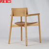 Wooden Outdoor Dining Chair Ash Timber Living Room Restaurant Chairs With Veneer Back