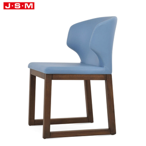 Premium Quality Hotel Molded Foam Fabric Wooden Legs Dining Chair For Dining Room