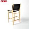 Nordic Modern Indoor High Land Bent Wood Seat Furniture Bar Chair