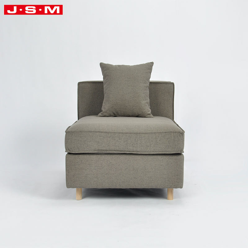 Nordic Villa L Shape Sofa Sectional Modular Furniture Wooden Love Seat Living Room Sofa