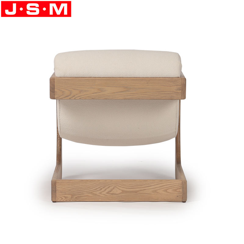 Leisure Chair Reading Chair Wood Frame Upholstered Fabric Armchair