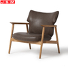 Wabi-Sabi Wood Chair Upholstered Accent Armchair For Living Room Leisure Chair