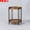 Nordic Side Table Living Room Stool Coffee Double Layer Tea Table
