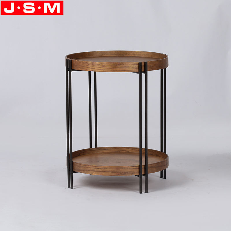Nordic Side Table Living Room Stool Coffee Double Layer Tea Table