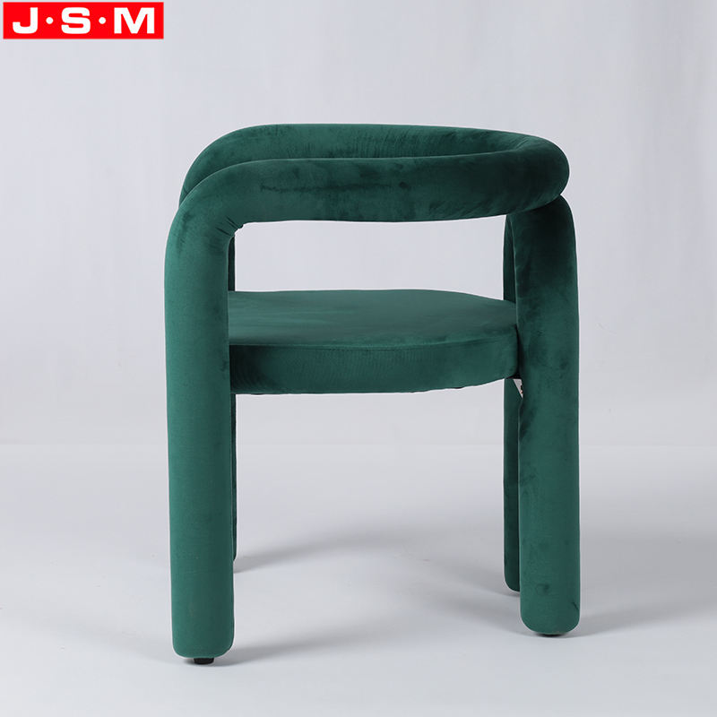 Modern Living Room Graphic Sense Metal Frame Armchair With Foam And Upholstery