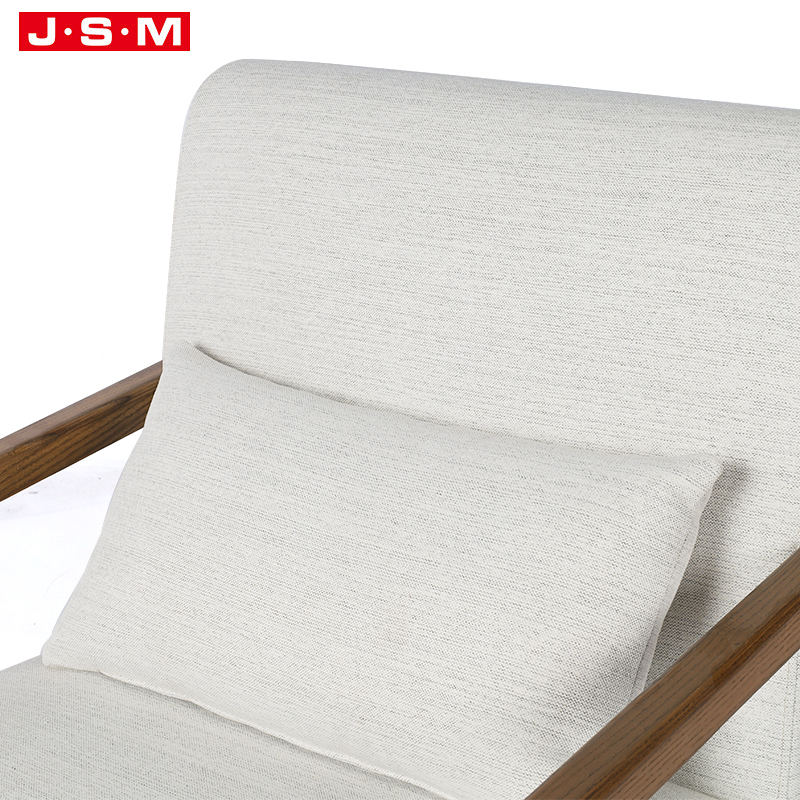 Single Recliner Sofa Fabric Leisure Lounge Arm Chair Armchair Metal Leg Accent Chair For Living Room