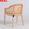 Hot Sell Customization Ash Wood Pvc Rattan Upholstery Seat Pad Dining Chair
