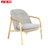 Indoor Fancy Living Room Furniture Ash Solid Wood Frame Single Room Seating Armchair Chair