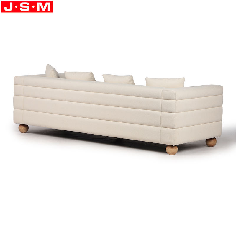 Nordic Style Metal Frame Fabric Modern Sofa Luxury Villa Italian Sofa For Living Room