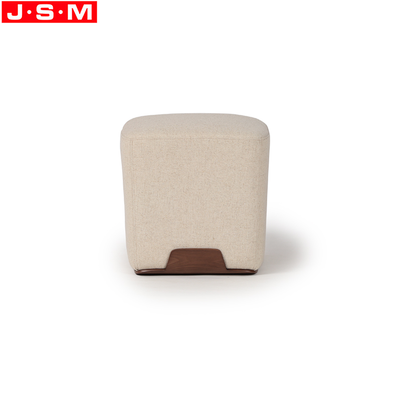 French Style Fabric Upholstery Ottoman