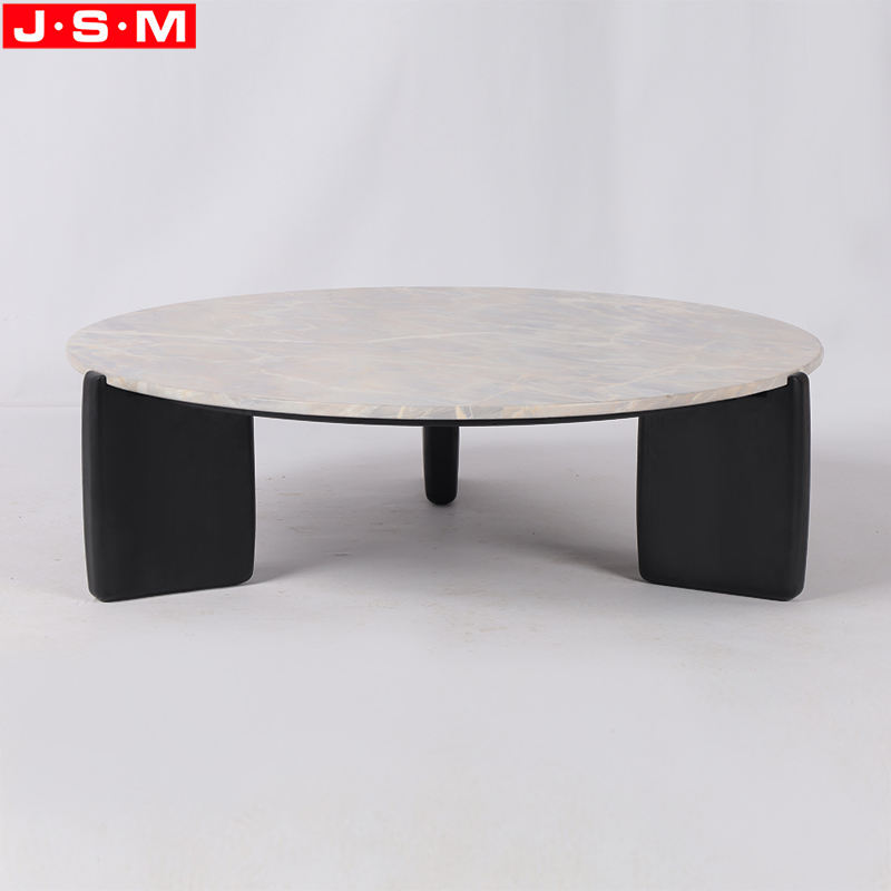 Modern High Quality Coffee Table Round Stone Coffee Table For Living Room